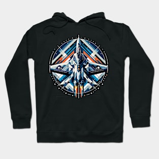 Aviator’s Crest | Geometric F-16 Falcon Tee Hoodie